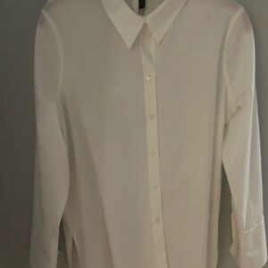 White House Black Market white blouse.